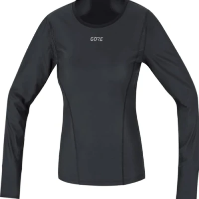 Image of GOREWEAR M Women GORE® WINDSTOPPER® Base Layer Thermo Long Sleeve Shirt, Black, 36