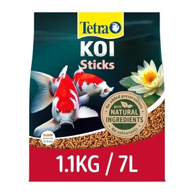 Image of Tetra koi Pond fish Food Sticks 1.1kg biologically balanced for