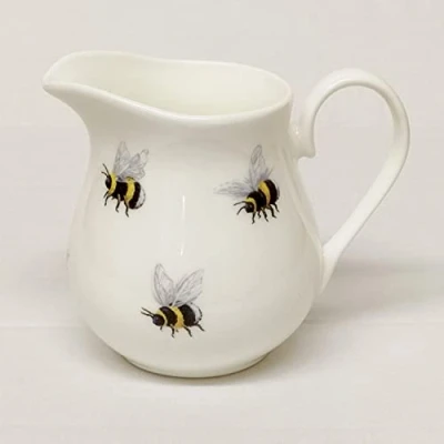 Image of Bumble Bees Fine Bone China Bulbous Jug 9.5 cm