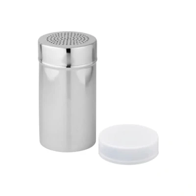 Image of Fackelmann Stainless Steel Fine Dispenser, Silver/White, 13 x 7 cm