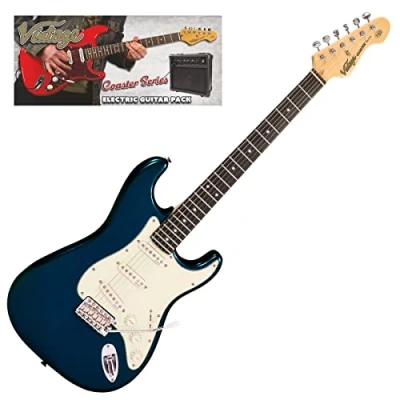 Image of VINTAGE V60 COASTER ELECTRIC GUITAR PACK CANDY APPLE BLUE