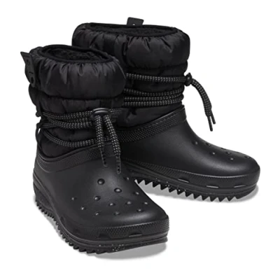 Image of Crocs Classic NEO PUFF LUXE BOOT ankle boots, Women&#039;s, Size: 4, Black Synthetics/textile