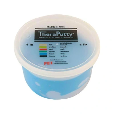 Image of Cando TheraPutty Therapeutic modelling clay 1 lb blue (strong)
