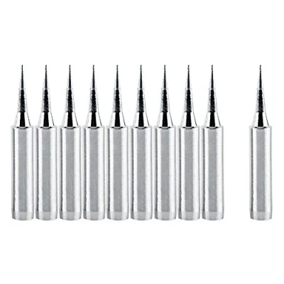 Image of 10PCS Soldering Iron tips Set,900M T I Replacement Tips,Sharp thin Solder Tips,heat resistant up to 480 ℃ Station Tool