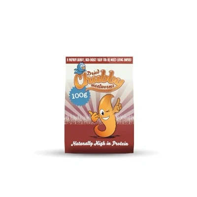 Image of 100g Chubby Dried Mealworms for Wild Birds Only
