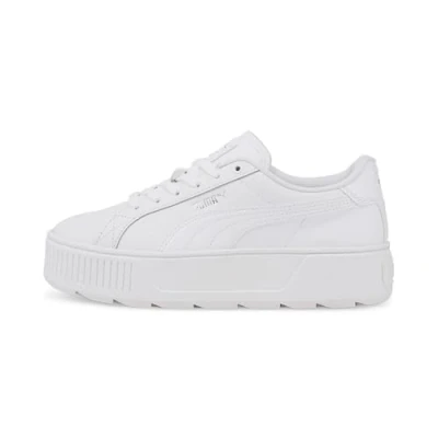 Image of Puma Women Karmen L Sneakers, White Silver, 5.5 UK