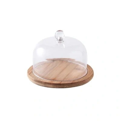 Image of Cake Stand with Dome Lid Multifunctional 6 in 1 Acrylic Stand,Multi Purpose Container and Serving Stand,Ideal for Birthdays Presents Dinners Parties Decorations,Cake Tray ﻿ (17 * 17 11cm)