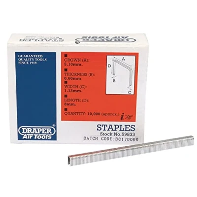 Image of Draper Staples, 8mm (Pack of 10000)