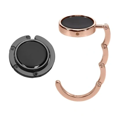 Image of kwmobile Purse Hanger for Table (Set of 2) Hook Folding Handbag Portable Bag Holder
