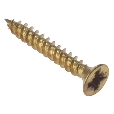 Image of Forgefix CSK346E Electro Brass Countersunk General Purpose Pozi Screw