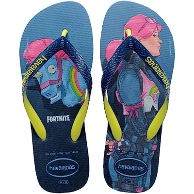 Image of Havaianas Unisex Adults Fortnight Flip Flops Indigo Blue 6/7 UK