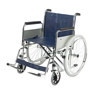 Image of Days Heavy Duty Extra Wide Self Propelled Wheelchair, 56cm (22&quot;), Detachable Swing Away Footrests &amp; Armrests, Folds for Transport Travel, Easy to Push, (Eligible VAT relief in the UK)