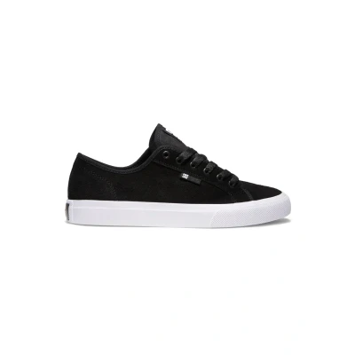 Image of DC Shoes Manual Unisex Trainers, Size: 10.5, Black/white Textile