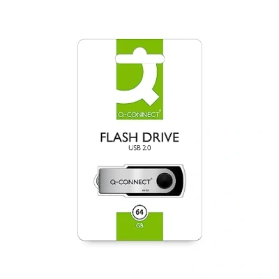 Image of Memory Stick Q CONNECT USB 64GB / Computer Accessories/Type Capacity 64 GB/Kind 2.0 Material Plastic/Colour Silver/black/Size