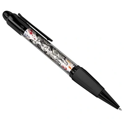 Image of DV DESIGN Cute French Bulldog Tattoo Art Print Black Ballpoint Pen Student #8458