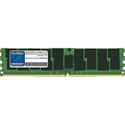 Image of 32GB DDR4 2133MHz PC4 17000 288 PIN ECC REGISTERED DIMM (RDIMM) MEMORY RAM COMPATIBLE WITH SERVERS/WORKSTATIONS/MOTHERBOARDS (2 RANK CHIPKILL)