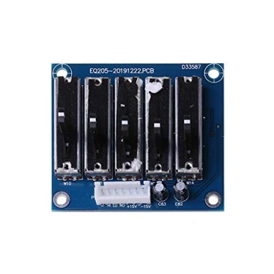 Image of MONOJLY EQ Equalizer Board Stereo Dual Channel Adjustable Tone Boards Preamp Front Panel
