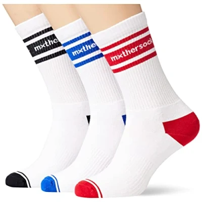 Image of Mxthersocker Classic Eighty Eight/Pack of 3 Socks, White, S