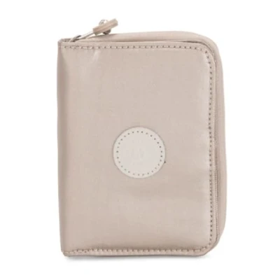 Image of Kipling MONEY LOVE Medium Wallet, Metallic Glow (Silver)