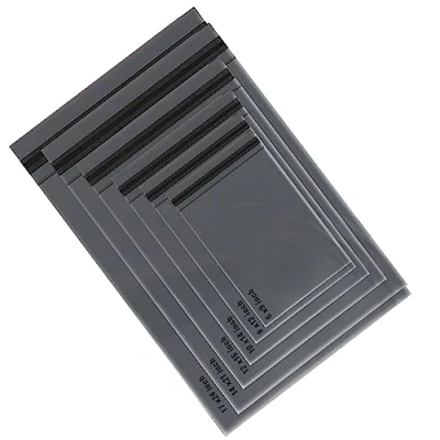 Image of Aspect 120 Mailing Plastic Bag Mixed Sizes (6x9, 9x12, 10x14, 12x16, 14x21, 17x24) Postal Self Seal Closure Bags Tear Proof, Adhesive Strip Grey Ideal for Shipping, Packaging, and More