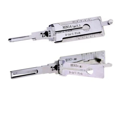 Image of YCXNLONG Auto LiShi 2 in1 HU83 NSN14 IGN Lock Pick and Decoder Tool for Car Door Lock, Professional Locksmith Tools, Fast Opener