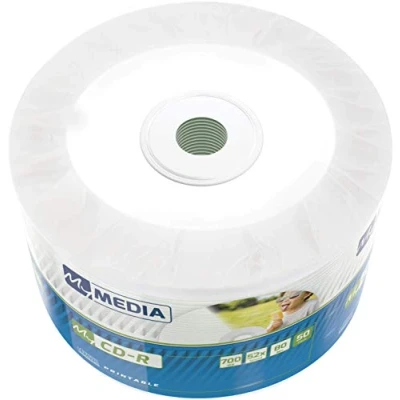 Image of MyMedia CD R 700MB with 52x Burning Speed and printable surface, wrap of 50 pieces