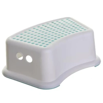 Image of Dreambaby Step Stool , White/Aqua 1 Up