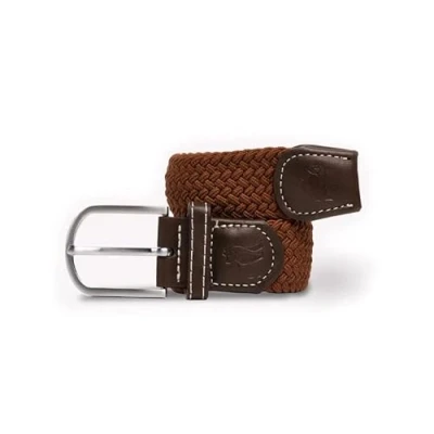 Image of Swole Panda Recycled Woven Adjustable Belt Large Brown
