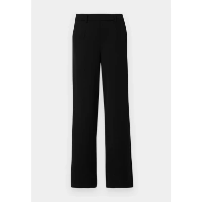 Image of Object Objlisa MW WIDE PANT Trousers, Women&#039;s, Size: 12, Black