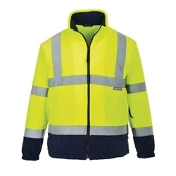 Image of Portwest Hi Vis Two Tone Fleece Yellow/Navy 5XL