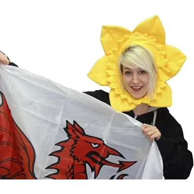 Image of jokeshop Welsh Daffodil Hat Wales Cymru World Cup Rugby Football Supporter