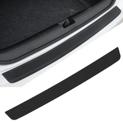 Image of JGDLBXJY Car Rear Bumper Protector Strip for MINI Clubman 2 (II) F54 I 2015 2024,Carbon Fiber Paint Sill Lip guards cars anti scratch,Black