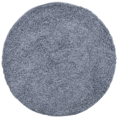 Image of vidaXL Shaggy Rug PAMPLONA High Pile Modern Blue Ø 280 cm