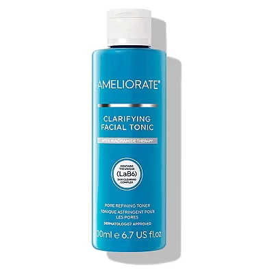 Image of Ameliorate Clarifying Facial Tonic 200ml Lab6, Nicinamide Dermatologically tested