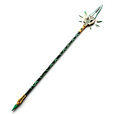 Image of AMOC Genshin Cosplay Weapon Outfit Set, 200 cm, XIAO Weapon, Primordial Jade Winged Spear Removable