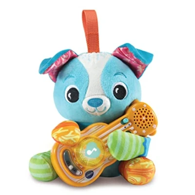 Image of VTech Baby Puppy Sounds Guitar, Interactive Musical Toy, for Boys &amp; Girls from 3, 6, 12, 24 + Months, English Version