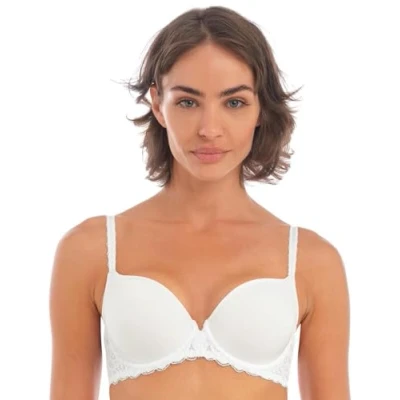 Image of Wacoal Womens Raffine Underwired Contour Bra Beige material_polyamide Size 34C