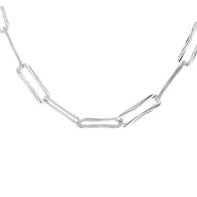 Image of Tuscany Silver Women&#039;s Sterling 3.8mm Diamond Cut Paper Chain 51cm/20&quot;