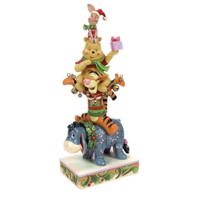 Image of Disney Traditions by Jim Shore Friendships &amp; Festivities Pooh and Friends Figurine