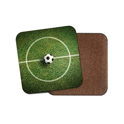 Image of 1 x Football Pitch Coaster Ball Sports Soccer Fun Boys Kids Dad #8681