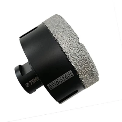 Image of DT DIATOOL Diamond Drill Bit 75mm Hole Saw for Dry Drilling Tile Porcelain Marble Ceramic Granite