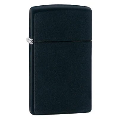 Image of Zippo Slim Windproof Lighter Metal Long Lasting Best with Fluid Refillable Perfect for Cigarettes Cigars Candles Pocket Fire Starter Colors