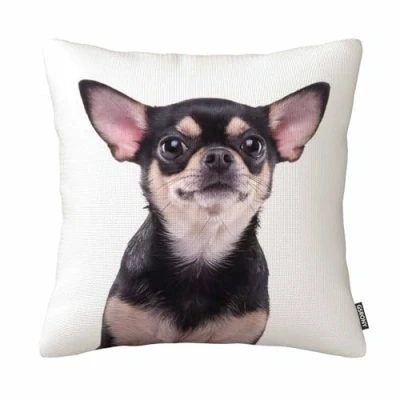 Image of GSRONY Puppy Lover Throw Pillow Covers Cute Chihuahua Dog Cushion Case Home Decor Pillowcase 18x18 Inches