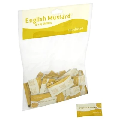 Image of Lichfields English Mustard 50 x 4g Sachets