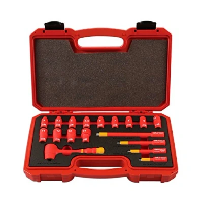 Image of Laser 6145 Insulated Socket Set 1/4&quot;D 18pc