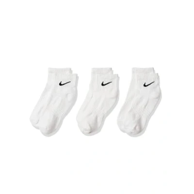 Image of NIKE Men&#039;s U Nk Everyday Cush Ankle 3pr Socks, White, L UK