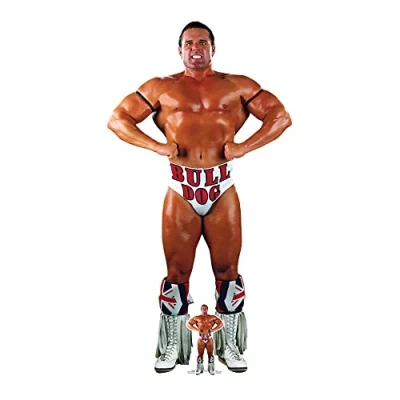 Image of SC4166 British Bulldog WWE Lifesize Cardboard Cutout With Mini