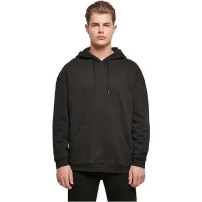 Image of Build Your Brand Men&#039;s Bb006 basic Oversize Hoody Hooded Sweatshirt, Black, L
