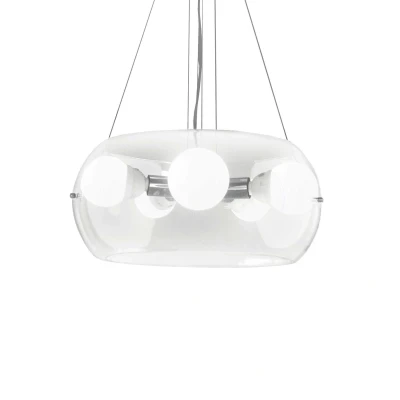 Image of Audi 5 Light Ceiling Pendant Clear, E27