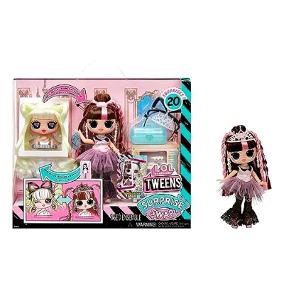 Image of L.O.L. Surprise Tweens Swap Series Bronze 2 Blonde Billie Fashion Doll with 20+ Surprises Including Styling Head and Fabulous Fashions Accessories Great for Kids Ages 4+